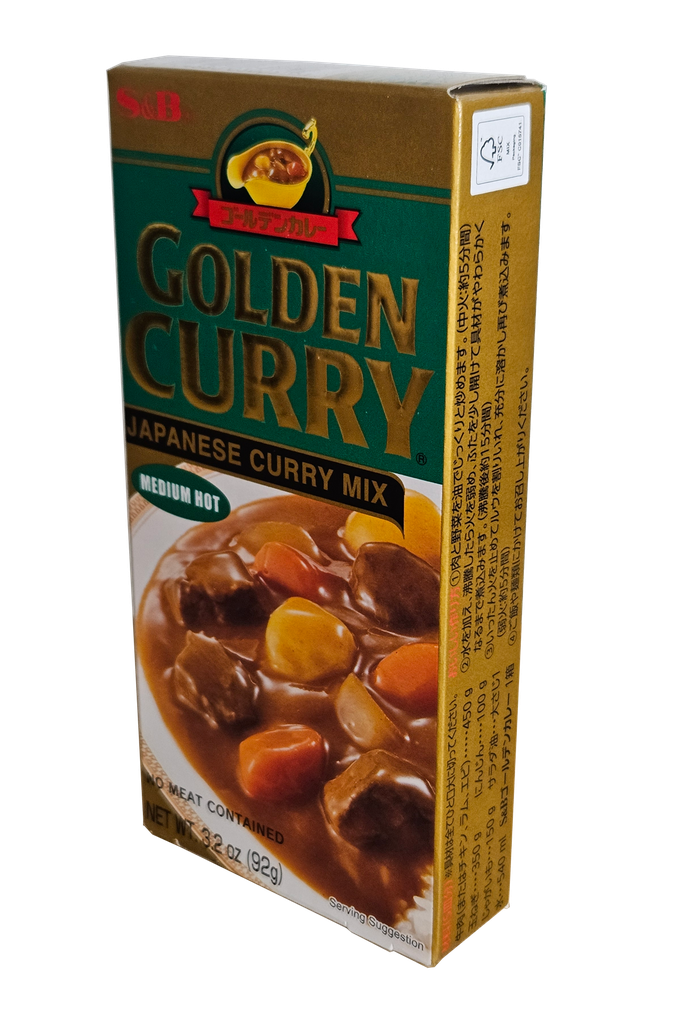 Golden Curry Medium Hot 92g (S&B)