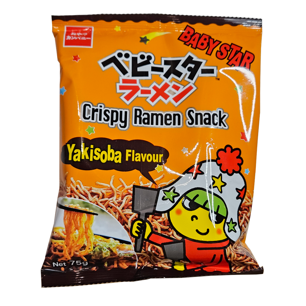 Baby Star Krõbe Rameni Suupiste yakisoba Maitse 75g (Oyatsu)
