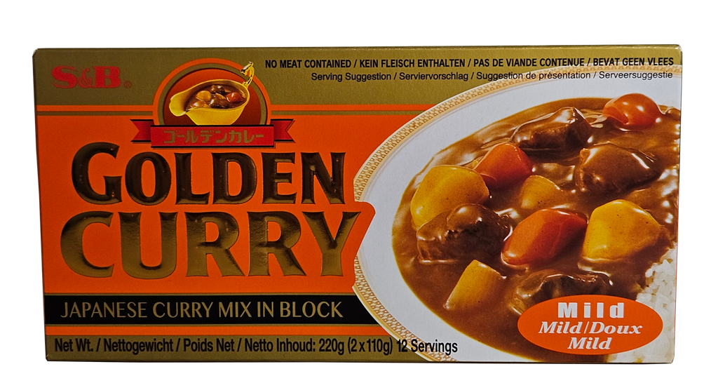 [CU004] ゴールデンカレー 甘口 220g（S&B）