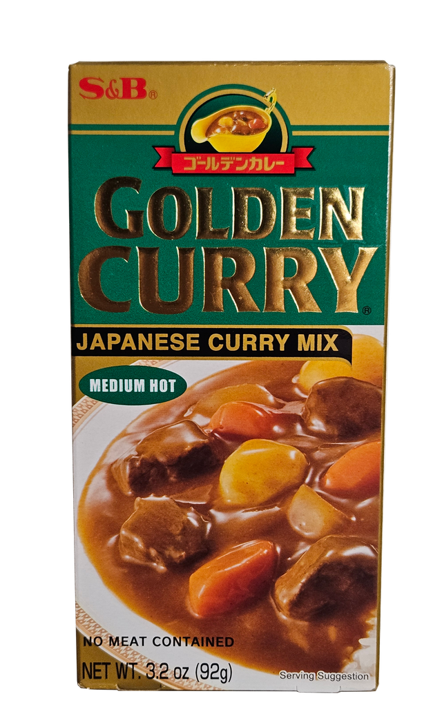 [CU002] ゴールデンカレー 中辛 92g（S&B)