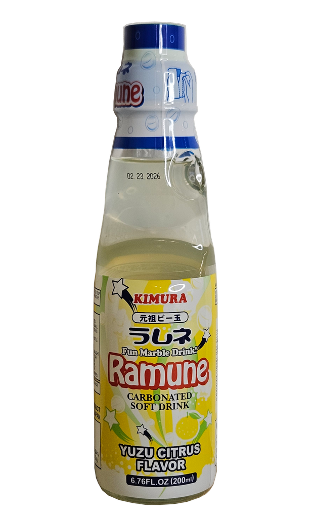 [DS002] ラムネ 柚子味 200ml（木村飲料）