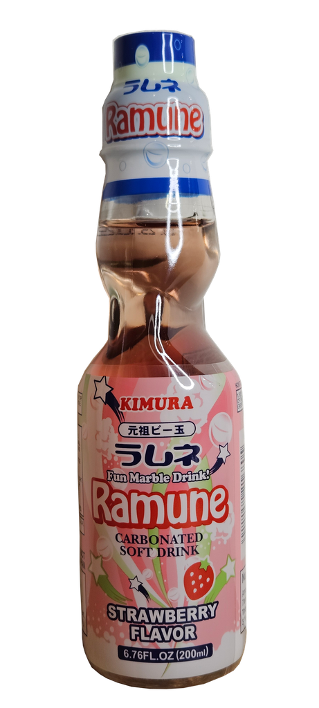 [DS003] ラムネ いちご味 200ml（木村飲料）