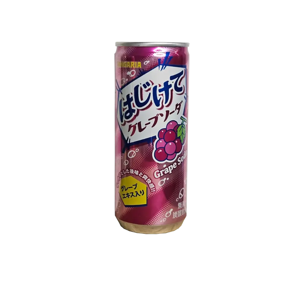[DS030] Hajikete Grape Soda 250ml (Sangaria)