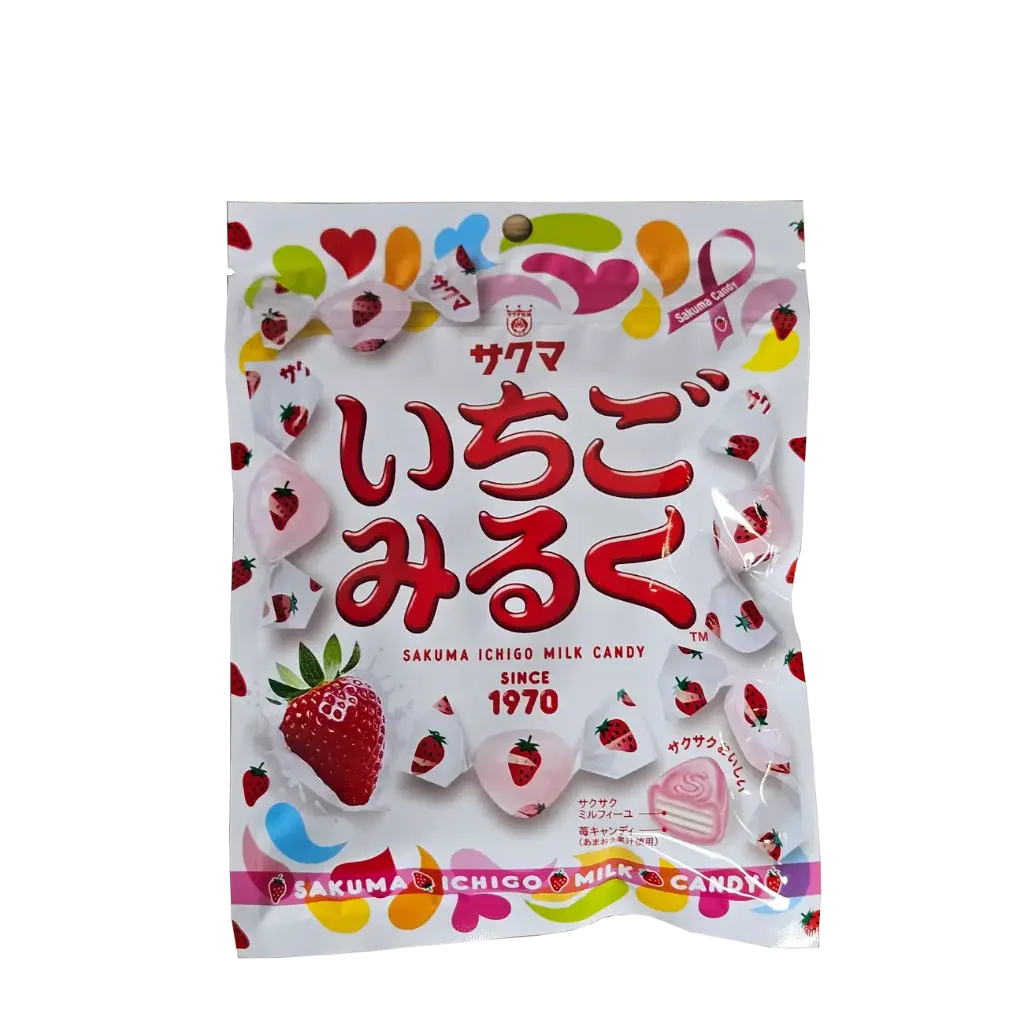 [SN011] いちごみるくキャンディー 83g (サクマ)
