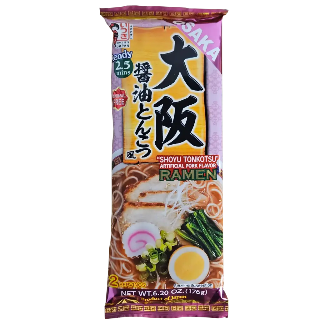 [IN020] 大阪醤とんこつ風ラーメン 176g (五木食品)